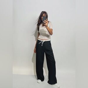 Zara Double Waistband Pants
